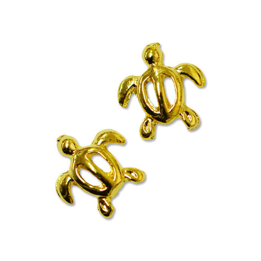 ジュエリーメタルパーツ ウミガメ : 2個入り ゴールド 7mm×7mm/sea turtle-JWGD