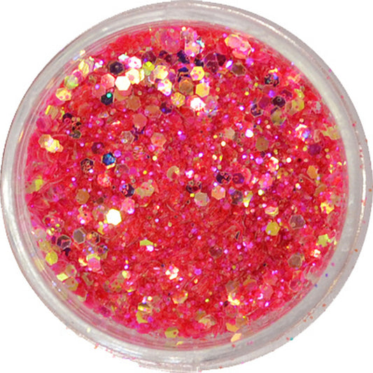 グリッターミックスホログラム GMH-16 マゼンタ プリンセスジュエリー / ネイル ラメ グリッター ホログラム