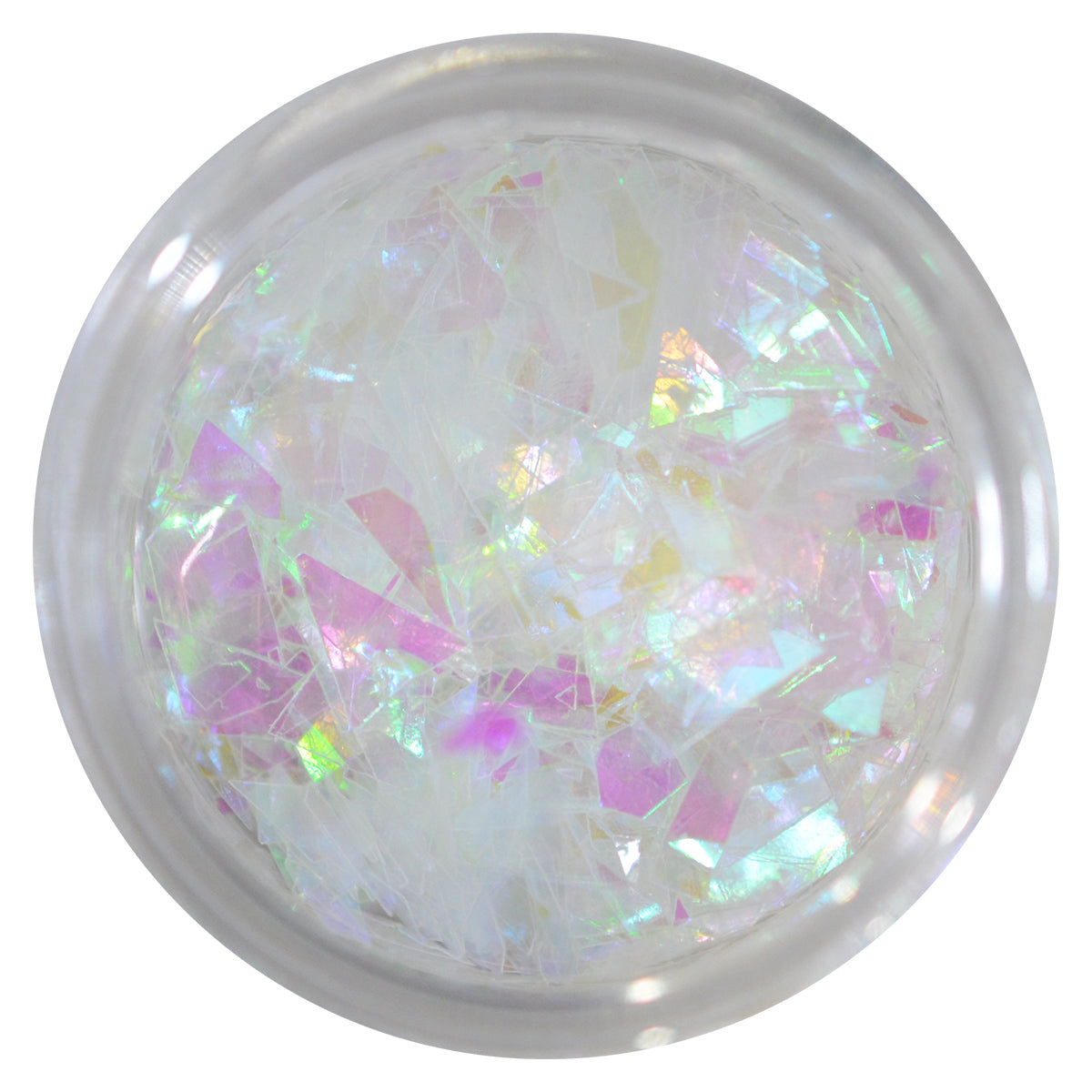 ランダムカットホログラム クリアオーロラ(ピンクオーロラ) オーロラフレンチネイルに使えます