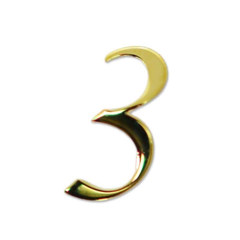 3/参/three/数字のメタルパーツ 3mmx5mm /10枚