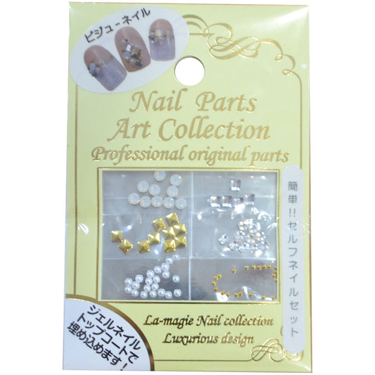 La magie Nail Parts Art Collection GA28 ビジューWH