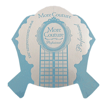 モアクチュール ネイルフォーム 20枚入り ブルー