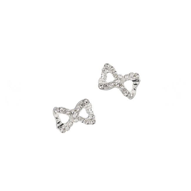 ネイルジュエリー ハーティーリボン 2個  約8mm×11mm MP0057