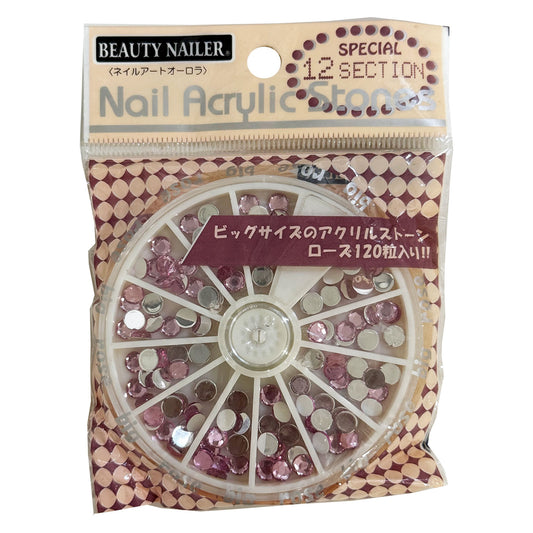 NAA25 ビューティーネイラー ネイルアクリルストーン ローズ BIG
