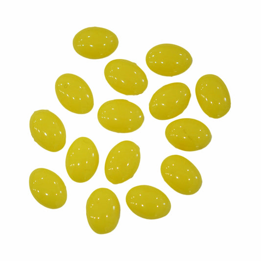 アクリルストーン 15粒 キャンディーストーン 08 レモン オーバル 5㎜×7㎜ 楕円 ネイルストーン