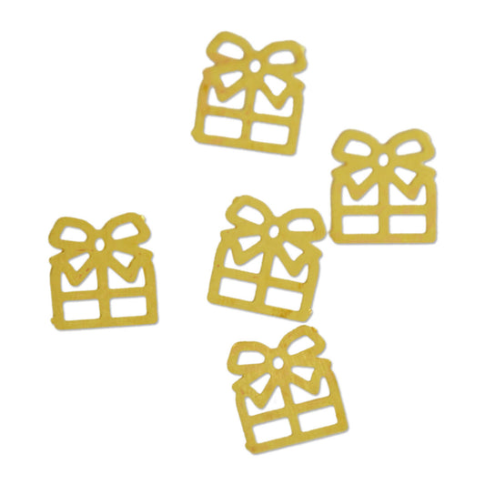 ギフトボックス メタルパーツ ４ｍｍ×４ｍｍ ゴールド20p　mp10037　クリスマス