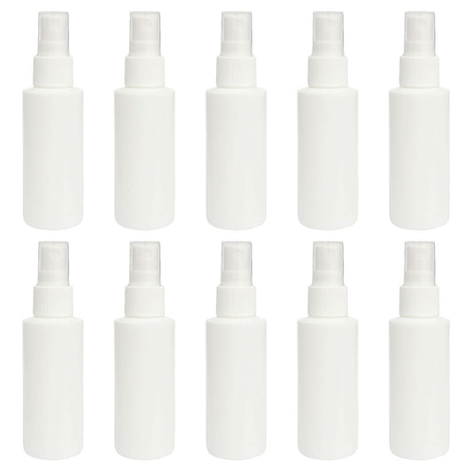 お得な10本セット！スプレーボトル PE 50ml A φ34mm×H120mm エタノール 消毒液 を入れて持ち運び用に！送料無料！